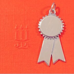 James Avery retired Ribbon engraveable award charm pendant 1st place winner 925